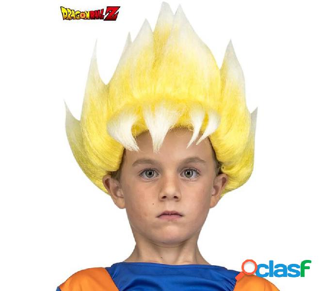 La parrucca da Saiyan Son Goku di Dragon ball in scatola per