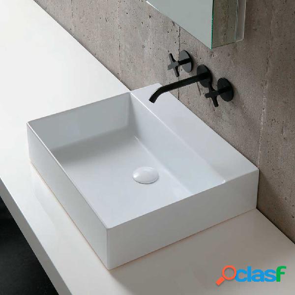 Lavabo da appoggio squadrato Ceramica Azzurra Elegance 60x45