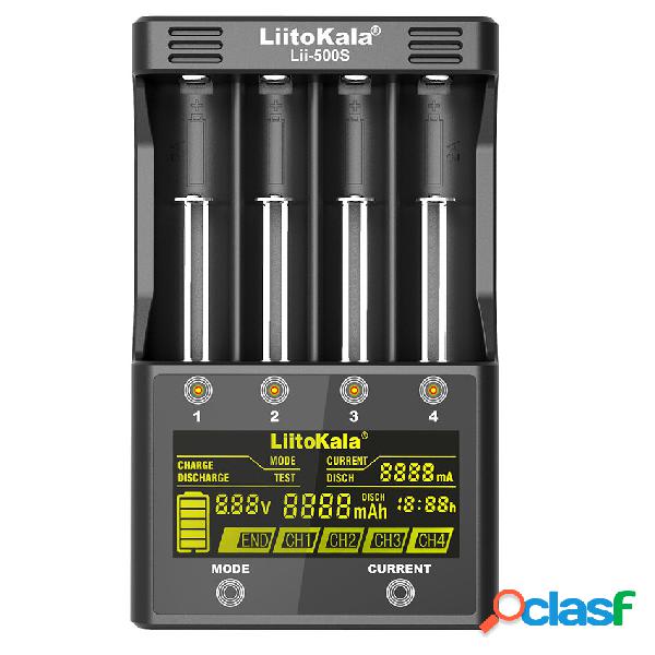 LiitoKala lii-500S LCD Screen Display Caricabatterie