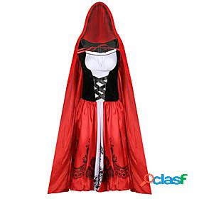 Little Red Riding Hood Dress Cloak Adults Womens Dresses