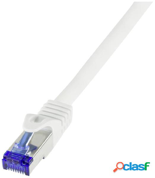 LogiLink C6A041S RJ45 CAT 6A S/FTP 1.5 m Bianco 1 pz.