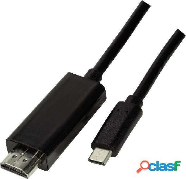 LogiLink USB-C™ / HDMI Cavo adattatore Spina USB-C™,