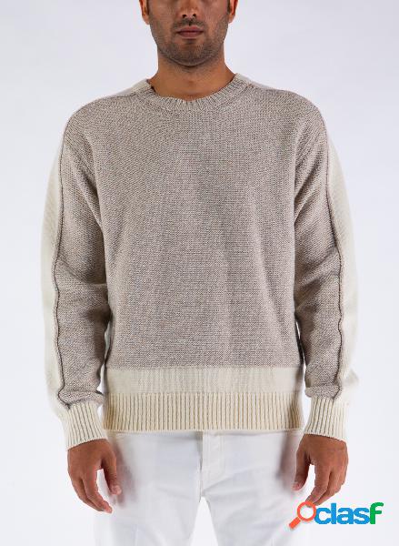 MAGLIONE MASK KNIT CREWNECK