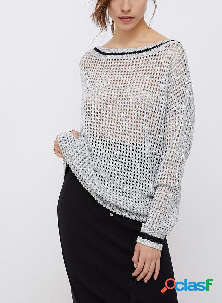 MAXI MAGLIA A RETE IN LUREX