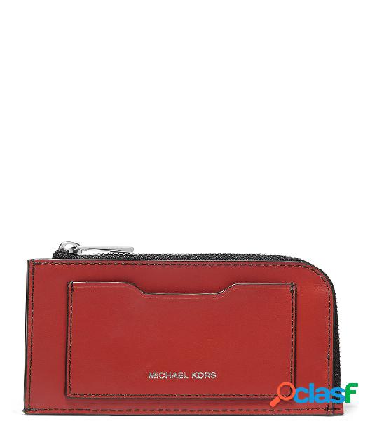 MICHAEL KORS PORTAFOGLIO UOMO 39S0LGFE6L648 PELLE ROSSO