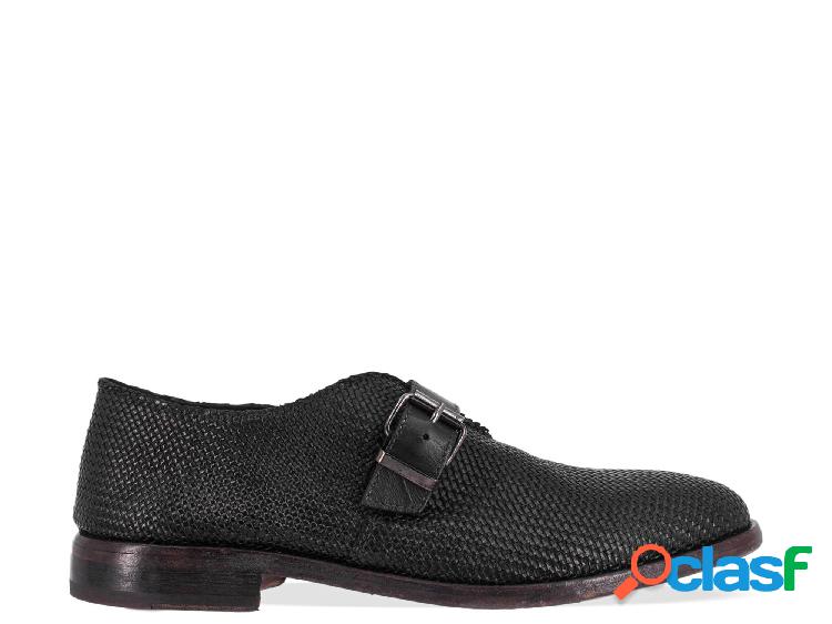 MOMA MONK STRAP UOMO 16902XABLACK PELLE NERO