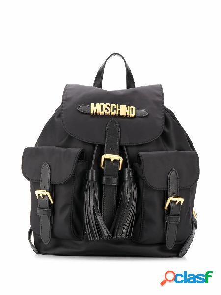 MOSCHINO ZAINO DONNA B760182021555 COTONE NERO