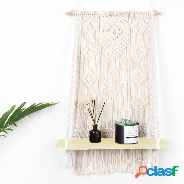 Macrame Plant Hanger Basket Arazzo intrecciato a mano Vaso