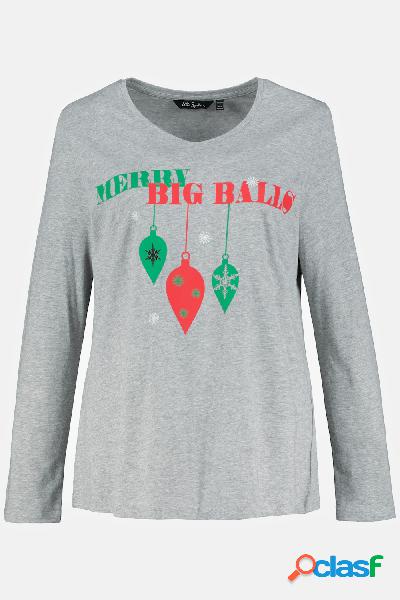 Maglia, maniche lunghe, Donna, Grigio, Taglia: 52/54,