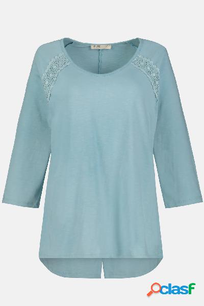 Maglia, pizzo, relaxed, apertura sul retro, cotone