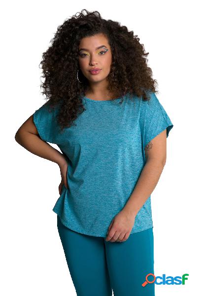 Maglia sportiva dal taglio oversize con scollo a girocollo e