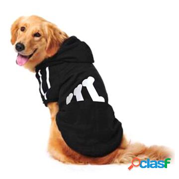 Maglione Invernale a Due Gambe per Cani - 3XL - Nero