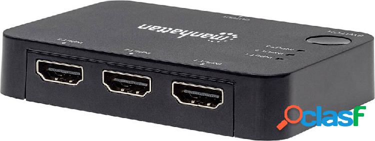 Manhattan 3 Porte Switch HDMI Predisposto alla riproduzione