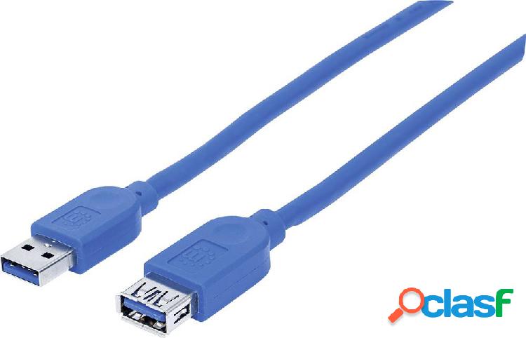 Manhattan Cavo USB USB 3.2 Gen1 (USB 3.0) Spina USB-A, Spina