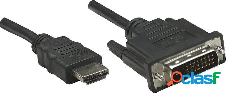 Manhattan DVI / HDMI Cavo adattatore Spina DVI-I 24+1pol.,