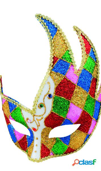 Maschera Veneziana da Guillare Multicolore