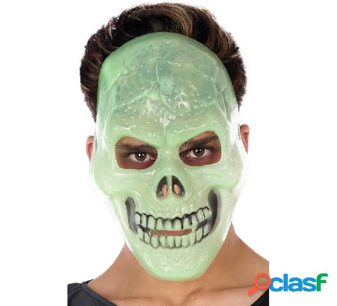 Maschera cranio fluorescente