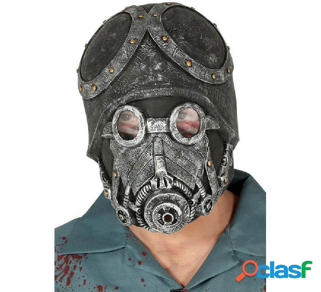 Maschera grigia steampunk