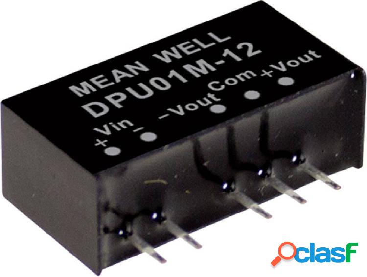 Mean Well DPU01L-15 Modulo convertitore DC / DC 33 mA 1 W