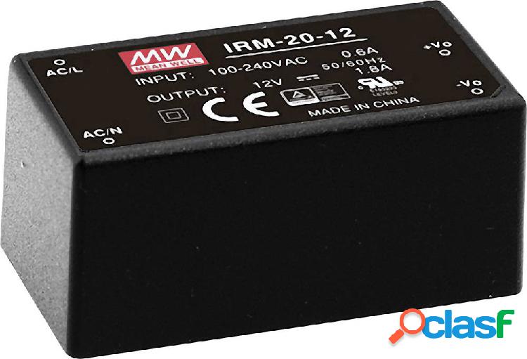 Mean Well IRM-20-24 Alimentatore da circuito stampato AC /