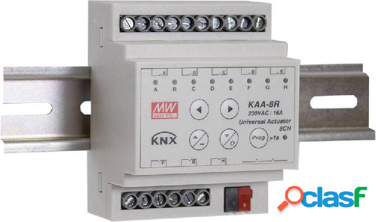 Mean Well KNX KAA-8R Attuatore interruttore 8 canali KAA-8R