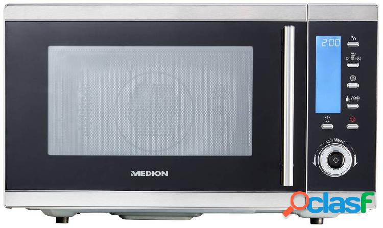 Medion MD 15501 Forno a microonde acciaio inox, Nero 900 W