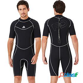 Mens 3mm Shorty Wetsuit Diving Suit SCR Neoprene Stretchy