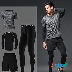 Mens Athletic Athleisure Tracksuit Activewear Set Workout