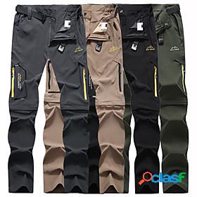 Mens Convertible Pants / Zip Off Pants Hiking Pants Trousers