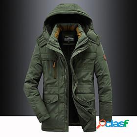 Mens Fleece Hoodie Jacket Hiking Fleece Jacket Winter