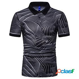 Mens Golf Shirt Tennis Shirt Graphic Other Prints Collar