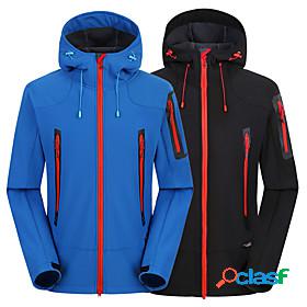 Mens Hoodie Jacket Hiking Fleece Jacket Winter Outdoor
