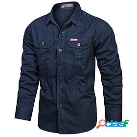 Mens Hunting Shirt Tactical Military Shirt Long Sleeve