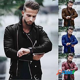 Mens Jacket Fall Winter Business Daily Short Coat Turndown