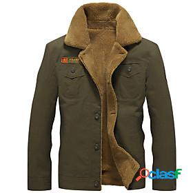 Mens Jacket Fall Winter Daily Regular Coat Regular Fit Basic