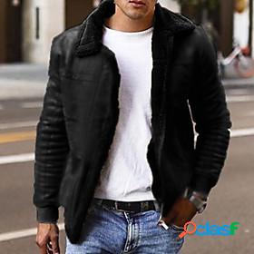 Mens Jacket Winter Street Daily Going out Regular Coat