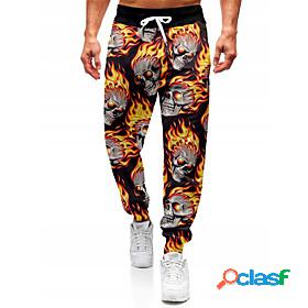 Mens Novelty Designer 3D Print Drawstring Elastic Waist