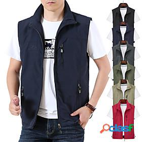 Mens Sleeveless Fishing Vest Hiking Vest Outerwear Jacket