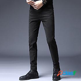 Mens Stretch Casual / Sporty Pocket Straight Pants Chinos
