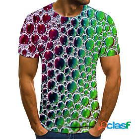 Mens T shirt Shirt Graphic 3D Print Round Neck Casual Daily