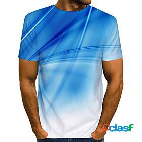 Mens T shirt Shirt Graphic 3D Print Round Neck Daily Going