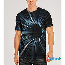Mens T shirt Shirt Graphic Optical Illusion 3D 3D Print