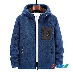 Mens Teddy Coat Fall Winter Street Daily Short Coat Thermal