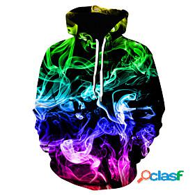 Mens Unisex Rendering Pullover Hoodie Sweatshirt With
