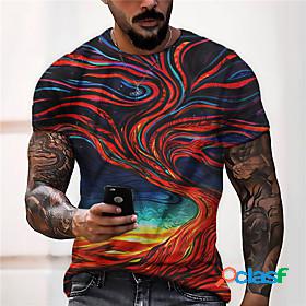 Mens Unisex T shirt Graphic Prints Tree 3D Print Crew Neck