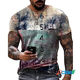 Mens Unisex Tee T shirt Shirt Cartoon Graphic Prints Number