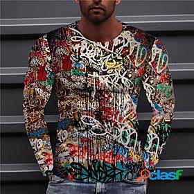Mens Unisex Tee T shirt Shirt Graphic Prints Graffiti 3D