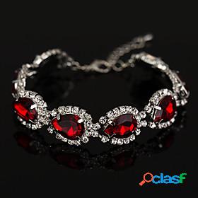 Mens Womens Ruby Red Classic Bracelet Luxury Fashion Mini