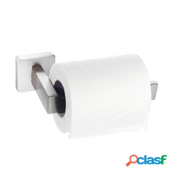 Mensola bagno in acciaio inox con supporto per carta