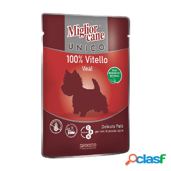 Migliorcane Unico Dog Adult Mini patè con Vitello 100 gr